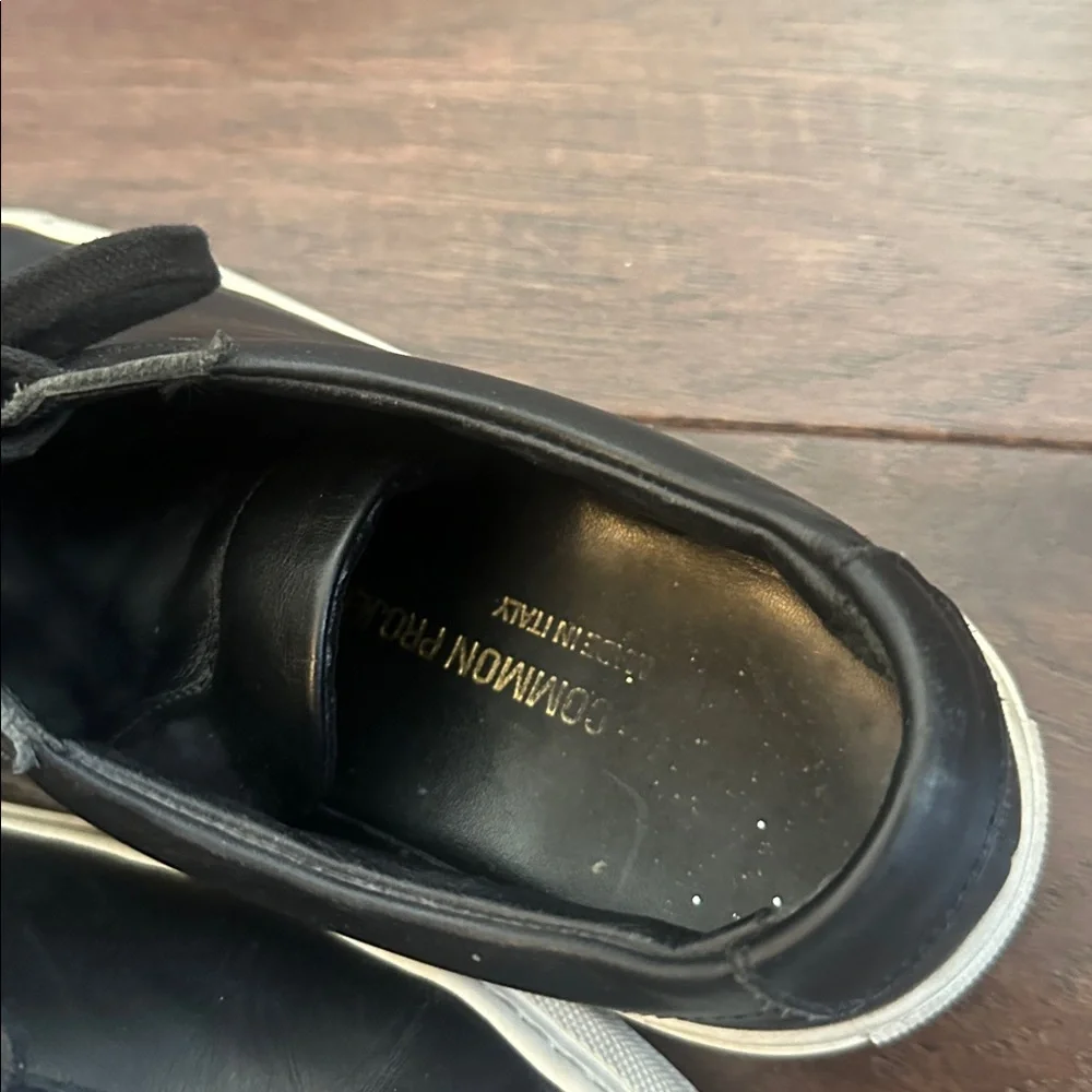 WOMAN BY COMMON PROJECTS black leather sneakers 38 I - Picture 3 of 9